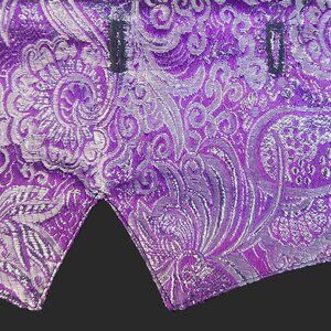 CUSTOM equestrian Shadbelly POINTS "HONG KONG" Violet & Silver sizes S, M, L, XL